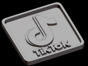 tiktok relief 3D Print Model