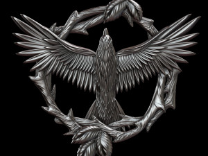 pendant with a bird 3D 打印模型