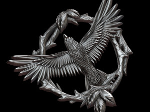 pendant with a bird 3D प्रिंट मॉडल
