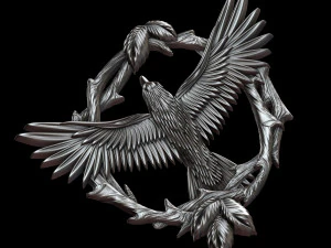 pendant with a bird 3D Print Model