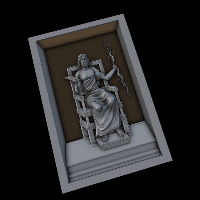 zevs 3D Baskı Modeli .c4d .max .obj .3ds .fbx .stl .blend