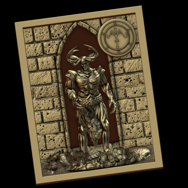 mammon 3D Принт Модель .c4d .max .obj .3ds .fbx .stl .blend 