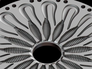 सिलिकॉन चारा के लिए फार्म 3D प्रिंट मॉडल