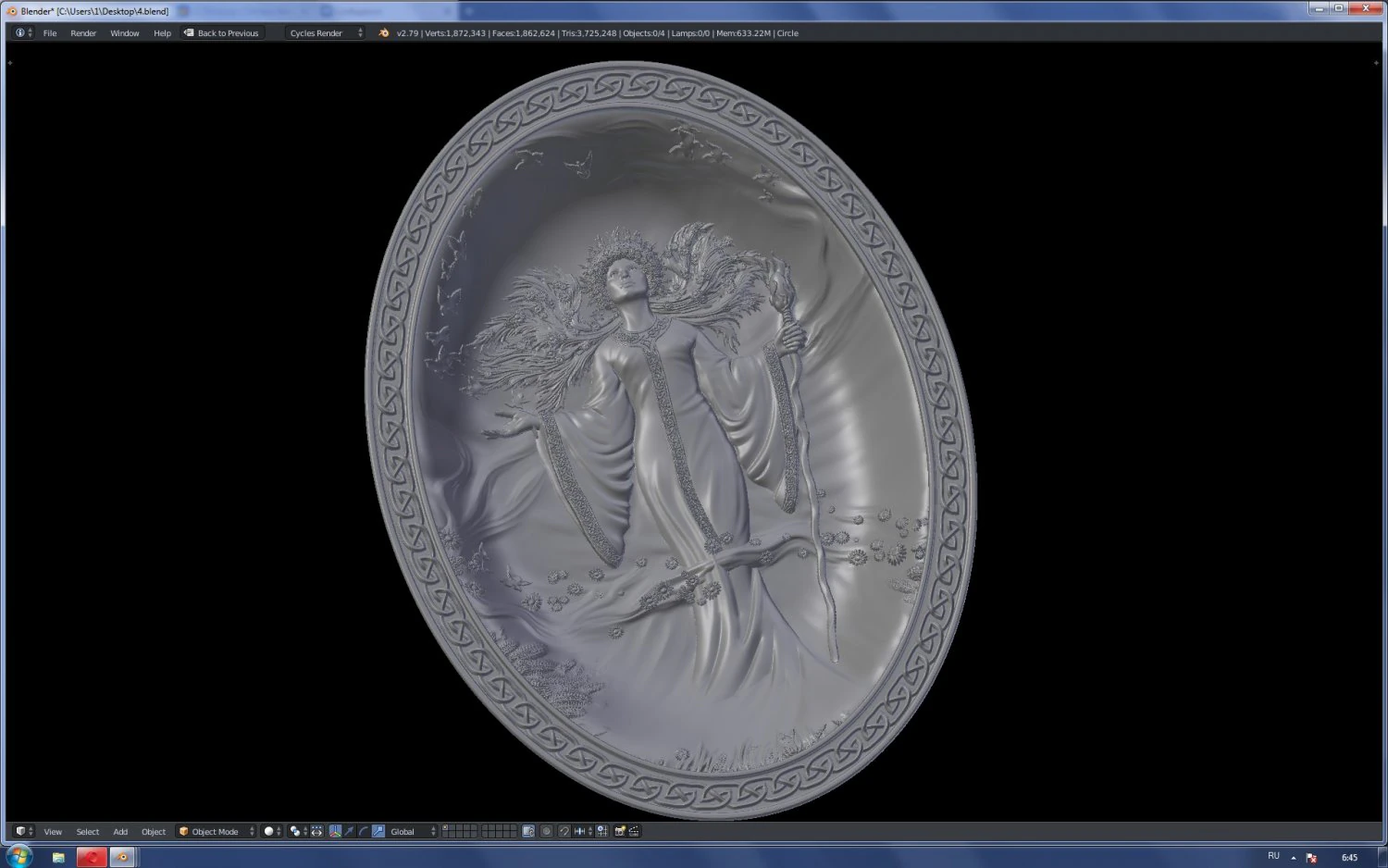 4 in 1 3D Print Model .c4d .max .obj .3ds .fbx .stl .blend 