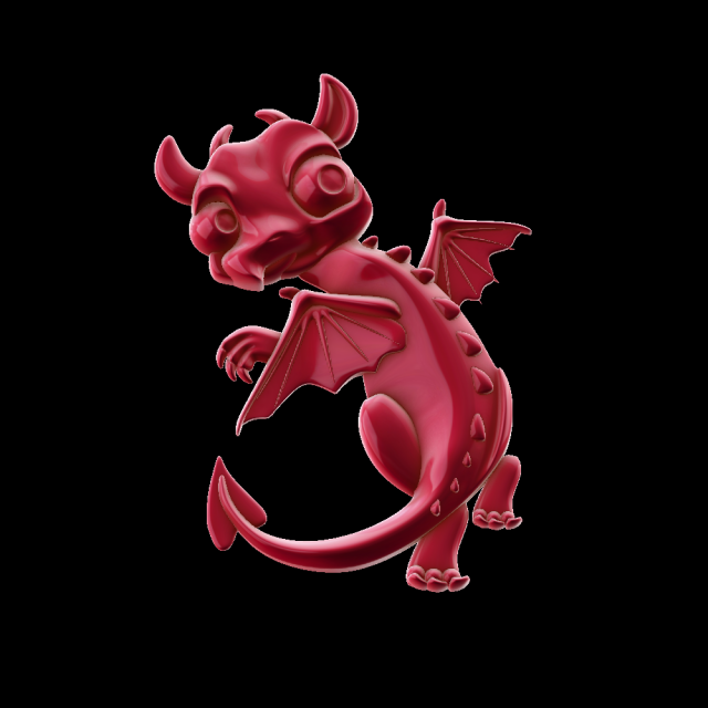 drakon 3Dプリントモデル .c4d .max .obj .3ds .fbx .stl .blend