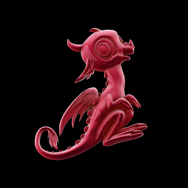 drakon 2 3Dプリントモデル .c4d .max .obj .3ds .fbx .stl .blend 