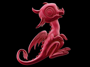 drakon 2 3D-printmodel
