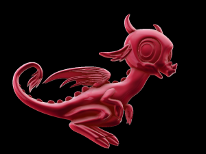 drakon 2 3Dプリントモデル
