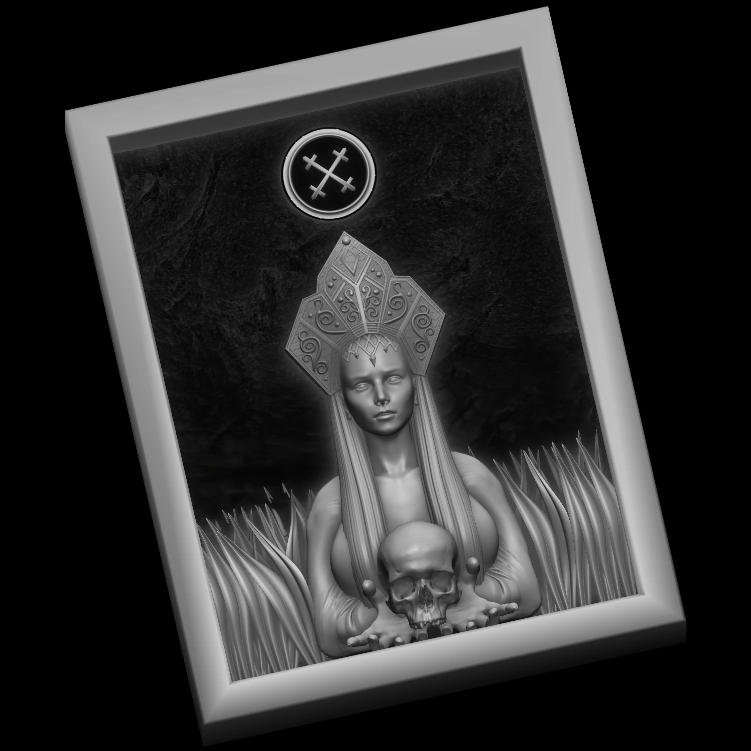 рельеф мара 3D Принт Модель .c4d .max .obj .3ds .fbx .stl .blend 