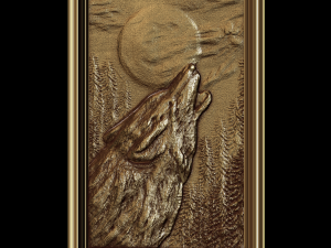 relief volf Modelo de Impressão 3D