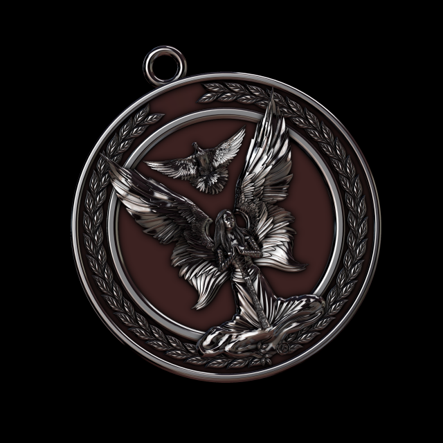 relief angel 3D Принт Модель .c4d .max .obj .3ds .fbx .stl .blend 