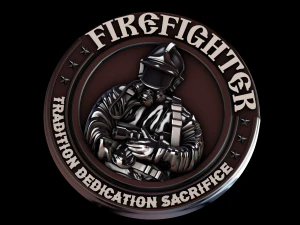 relief firefighter 3D Print Model