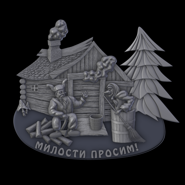 relief Model Cetak 3D .c4d .max .obj .3ds .fbx .stl .blend 