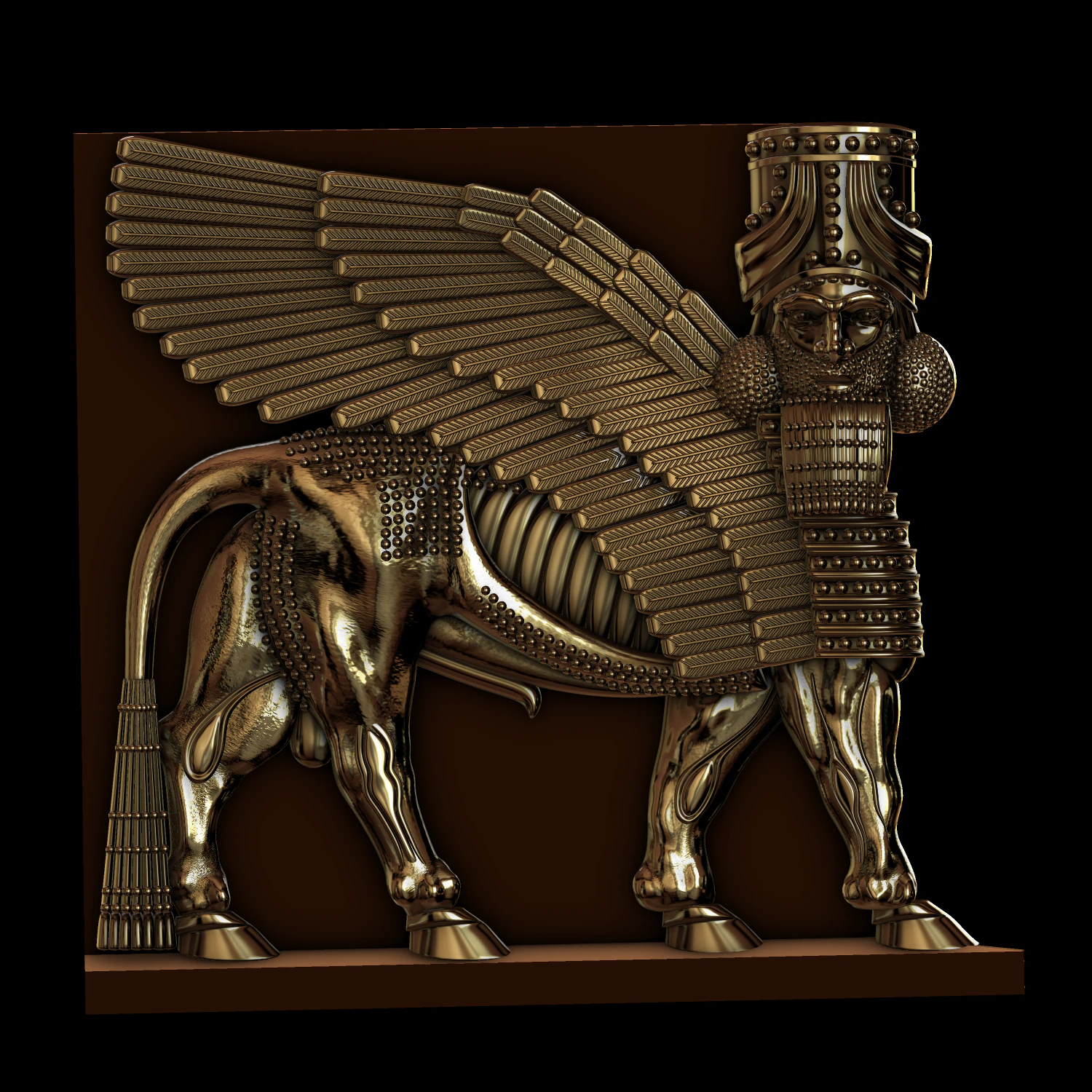 sumer relief 3D Print Model .c4d .max .obj .3ds .fbx .stl .blend 