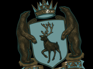 relief coat of arms of yamal 3D Print Model