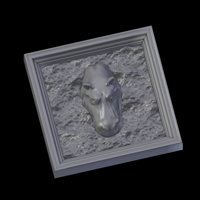 relief Modello di stampa 3D .c4d .max .obj .3ds .fbx .stl .blend
