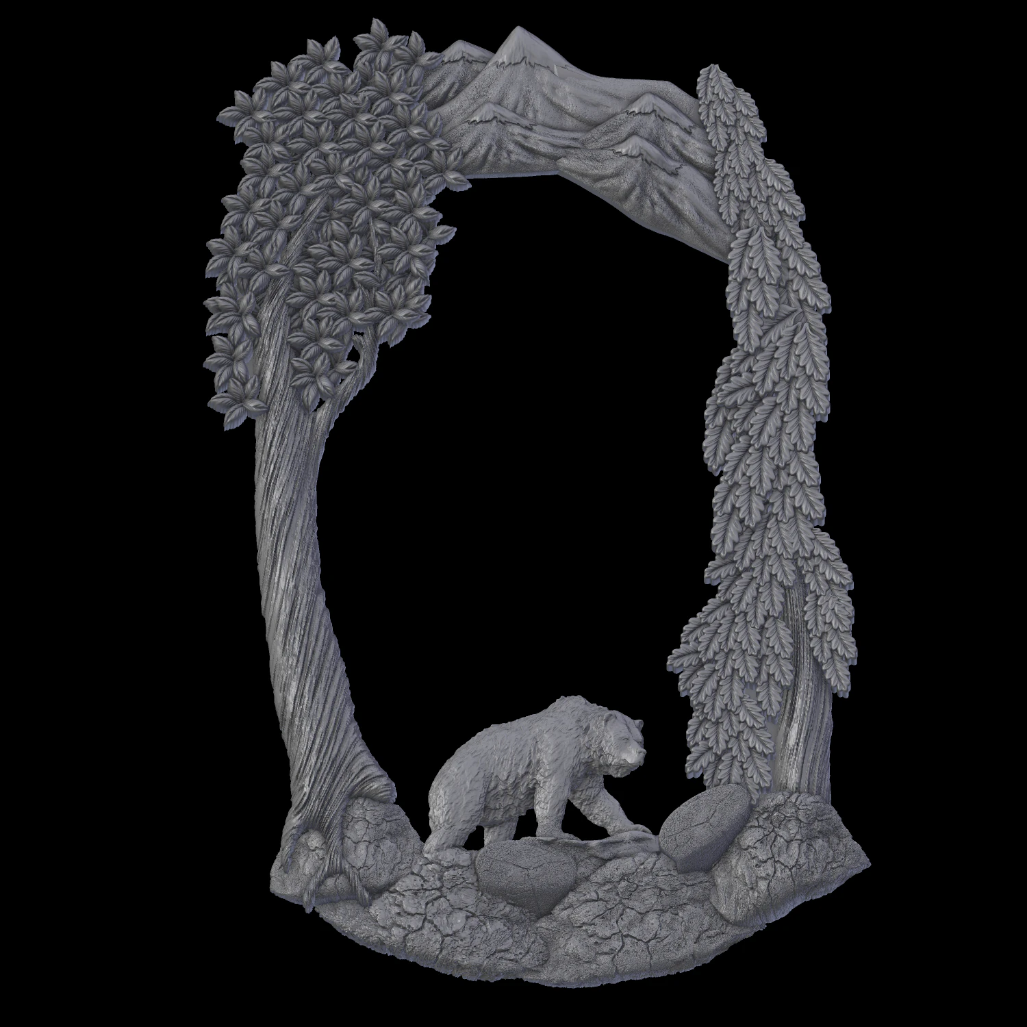 relief 3D Print Model .c4d .max .obj .3ds .fbx .stl .blend 