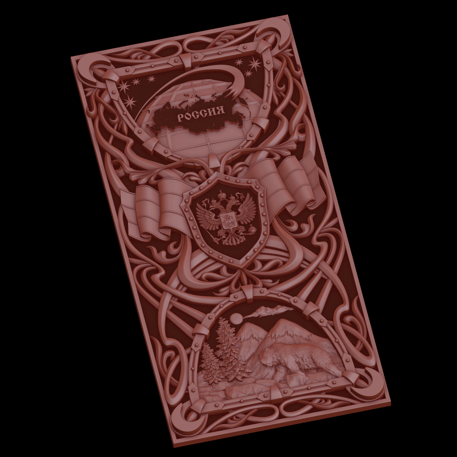 relief 3D Print Model .c4d .max .obj .3ds .fbx .stl .blend 