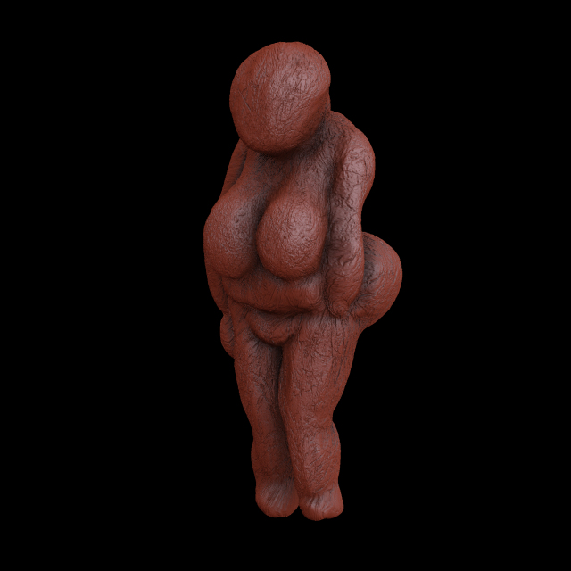 venus of the paleolithic 2vers 3Dプリントモデル .c4d .max .obj .3ds .fbx .stl .blend