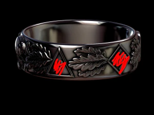 不锈钢环 3D 打印模型