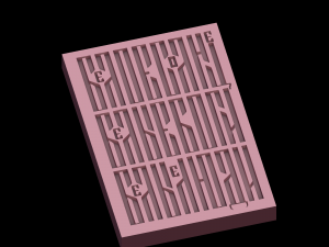 relief 3Dプリントモデル