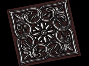 lukisan dinding abad 10-15 Model Cetak 3D