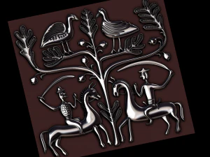 10～15世紀のフレスコ画 3Dプリントモデル