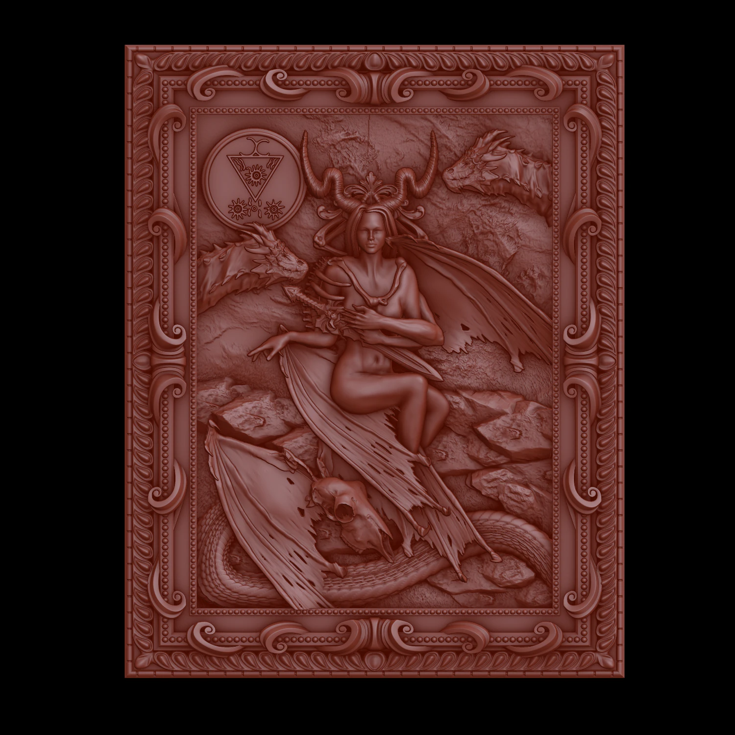 relief 3D Print Model .c4d .max .obj .3ds .fbx .stl .blend 