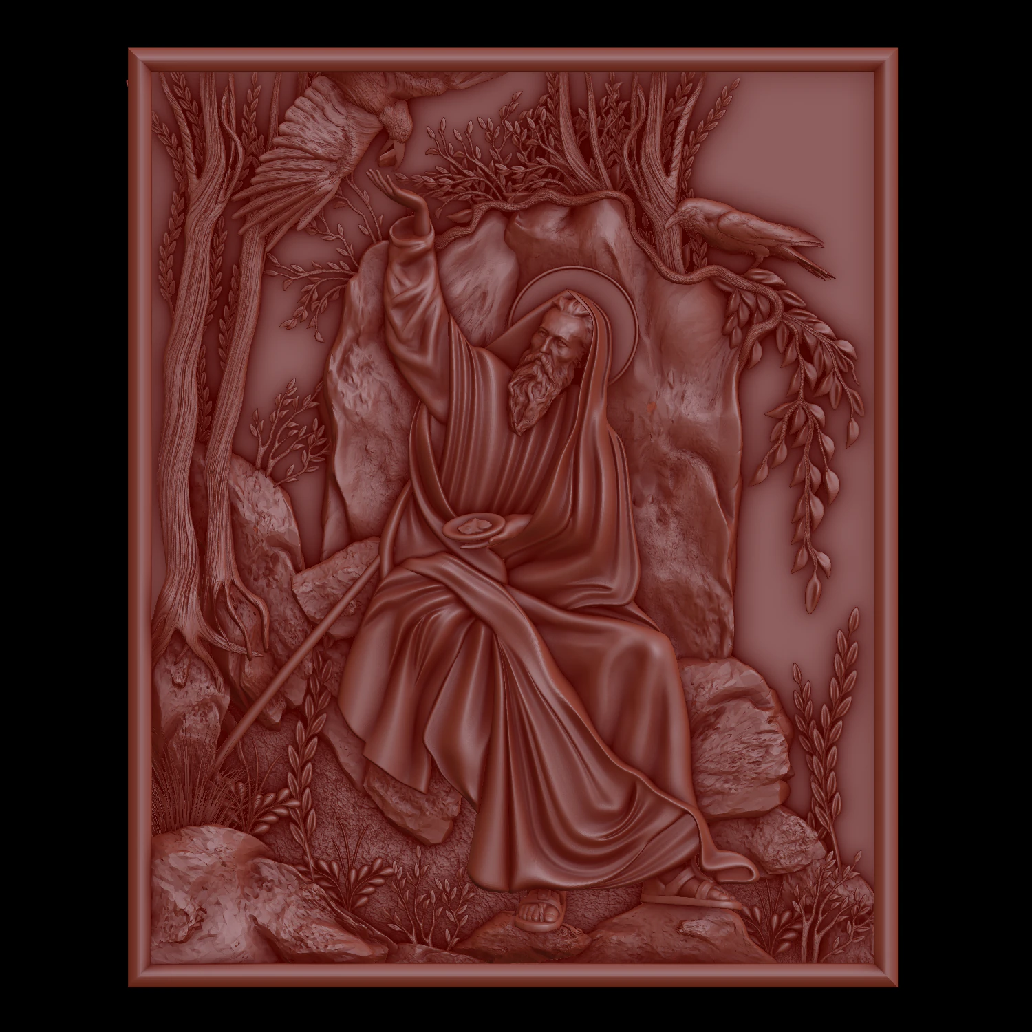 the holy prophet elijah 3D Print Model .c4d .max .obj .3ds .fbx .stl .blend 
