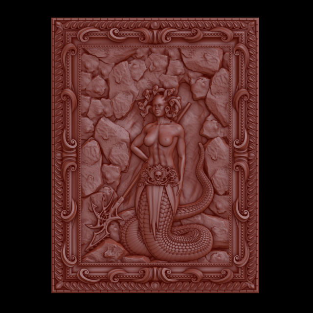relief Model do druku 3D .c4d .max .obj .3ds .fbx .stl .blend 