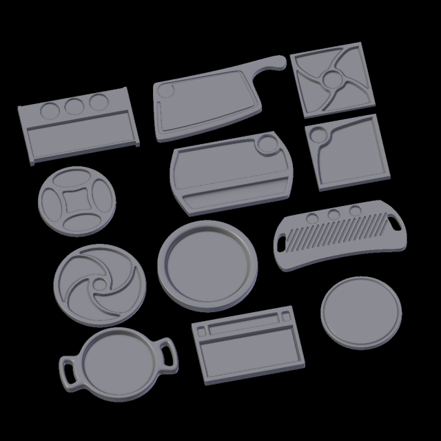 relief 12 3D Print Model .c4d .max .obj .3ds .fbx .stl .blend 