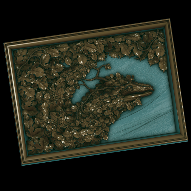 relief Model do druku 3D .c4d .max .obj .3ds .fbx .stl .blend 