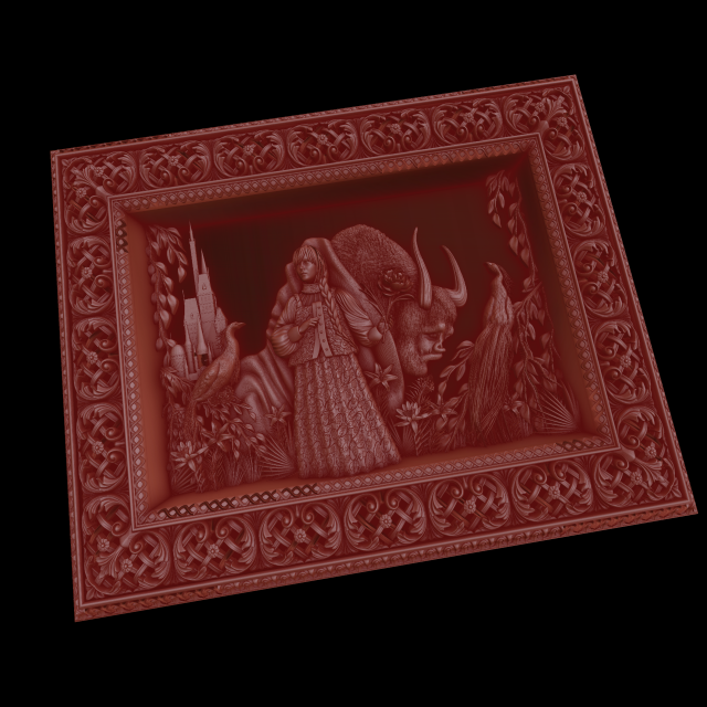 relief Modello di stampa 3D .c4d .max .obj .3ds .fbx .stl .blend 