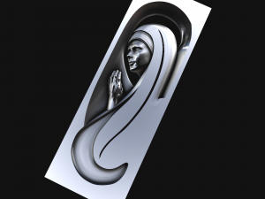 relief 3D-Druckmodell