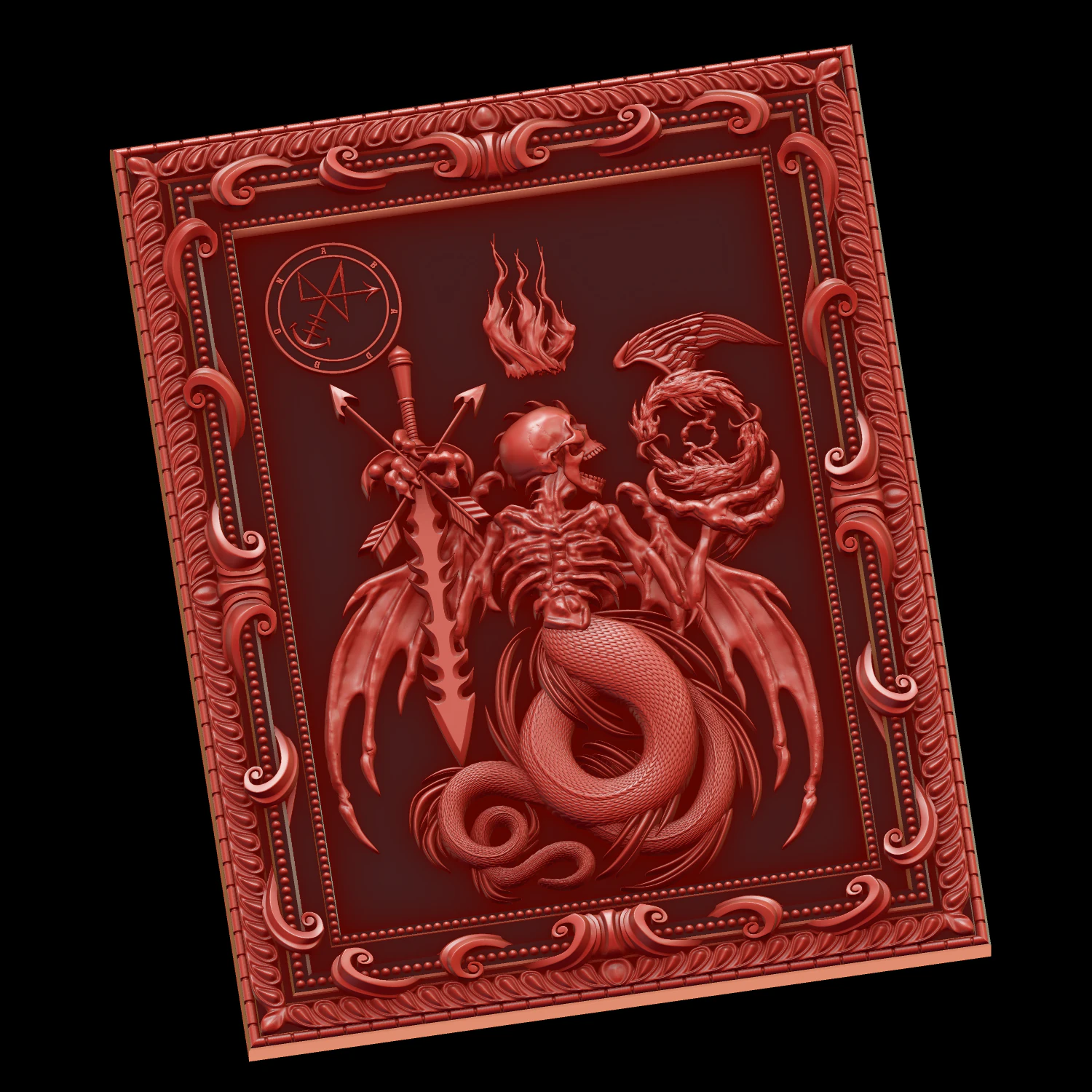 relief 3D Print Model .c4d .max .obj .3ds .fbx .stl .blend 