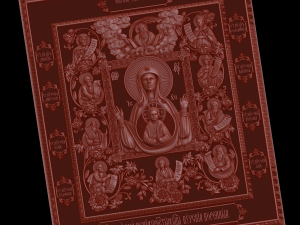 the image of the sign of the most holy theotokos kursk root 3D 프린트 모델