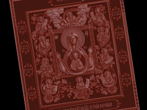 the image of the sign of the most holy theotokos kursk root 3D Print Model