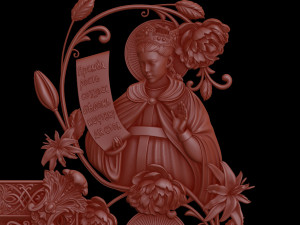 the image of the sign of the most holy theotokos kursk root 3D 프린트 모델