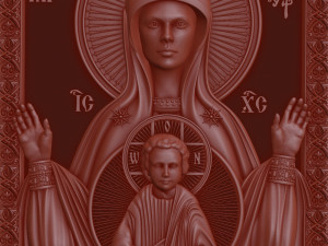 the image of the sign of the most holy theotokos kursk root 3D 프린트 모델