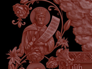 the image of the sign of the most holy theotokos kursk root 3D 프린트 모델