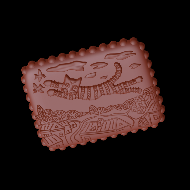gingerbread shape 3D Принт Модель .c4d .max .obj .3ds .fbx .stl .blend 