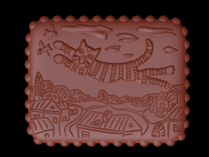 gingerbread shape 3D Принт Модель