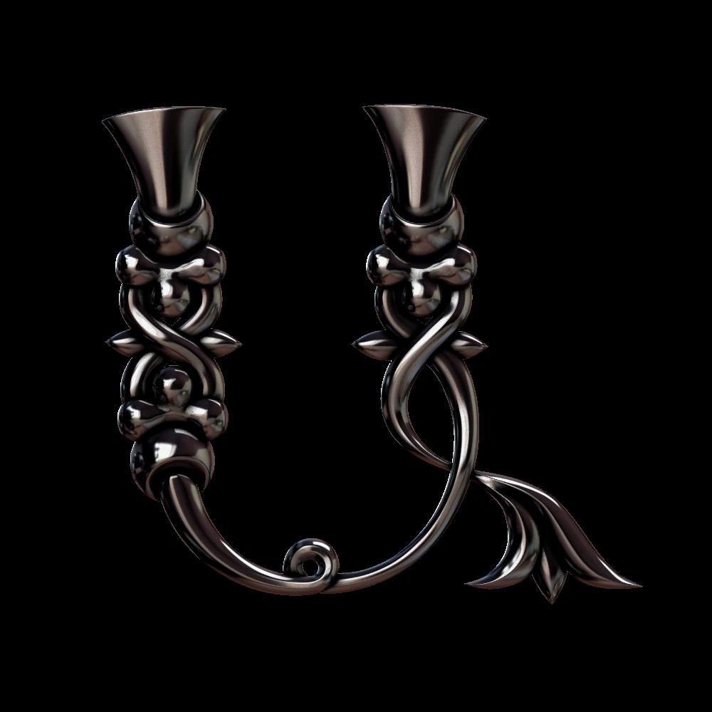 3d armenian font 3D Print Model .c4d .max .obj .3ds .fbx .stl .blend 