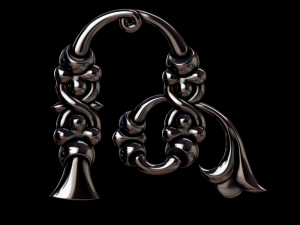 3d armenian font 3D 打印模型