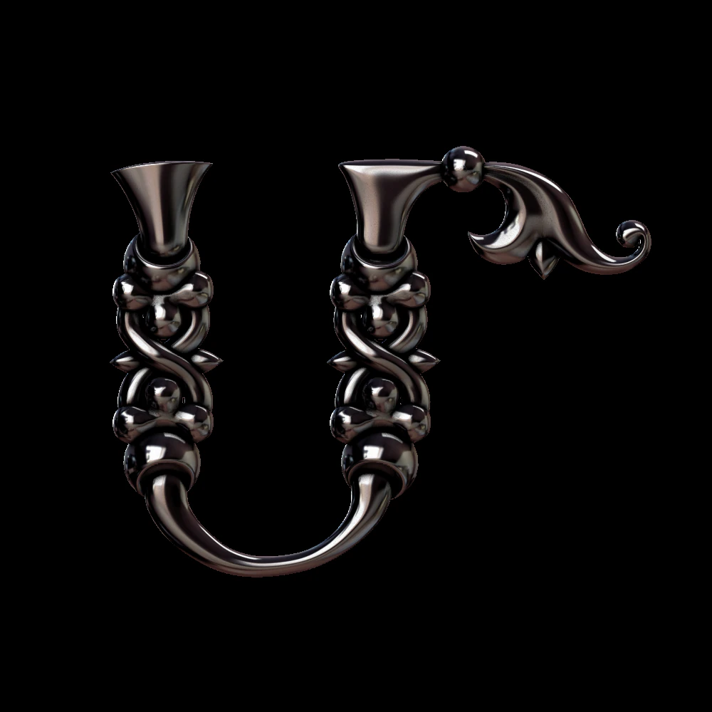 3d armenian font 3D Print Model .c4d .max .obj .3ds .fbx .stl .blend
