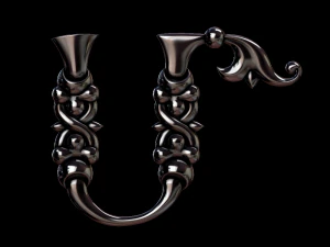 3d армянский шрифт 3D Принт Модель