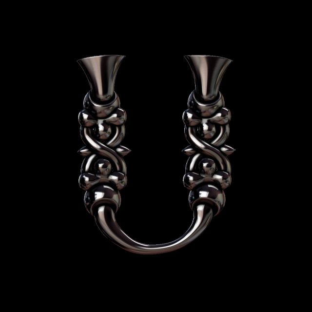 3d armenian font Model Cetak 3D .c4d .max .obj .3ds .fbx .stl .blend 