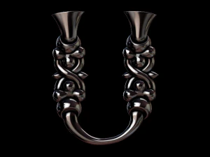 3d 아르메니아어 글꼴 3D 프린트 모델