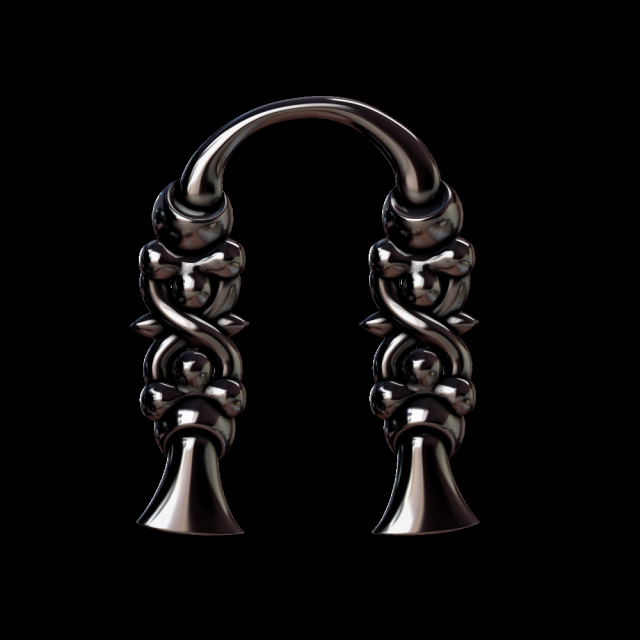 3d armenian font 3D Print Model .c4d .max .obj .3ds .fbx .stl .blend 