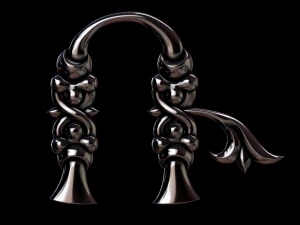 3Dアルメニア語フォント 3Dプリントモデル